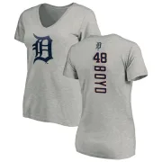 Matthew Boyd Women's Detroit Tigers Backer Slim Fit T-Shirt - Ash