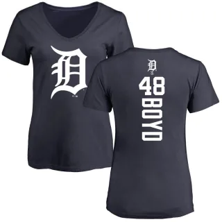 Matthew Boyd Women's Detroit Tigers Backer Slim Fit T-Shirt - Navy