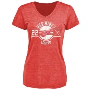 Matthew Lorito Women's Detroit Red Wings Insignia Tri-Blend T-Shirt - Red