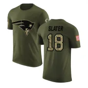 Matthew Slater New England Patriots Olive Salute to Service Legend T-Shirt