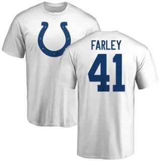 Matthias Farley Indianapolis Colts Name & Number Logo T-Shirt - White