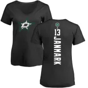 Mattias Janmark Women's Dallas Stars Backer T-Shirt - Black