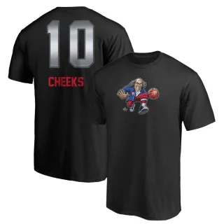 Maurice Cheeks Philadelphia 76ers Black Midnight Mascot T-Shirt