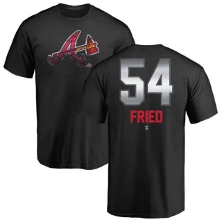 Max Fried Atlanta Braves Midnight Mascot T-Shirt - Black