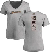 Max Jones Women's Anaheim Ducks Backer T-Shirt - Ash