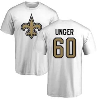 Max Unger New Orleans Saints Name & Number Logo T-Shirt - White