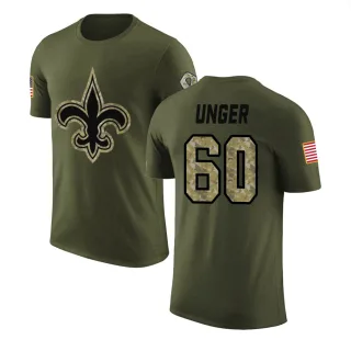 Max Unger New Orleans Saints Olive Salute to Service Legend T-Shirt