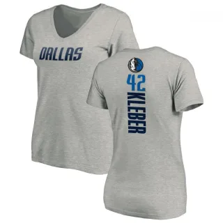 Maximilian Kleber Women's Dallas Mavericks Ash Backer T-Shirt