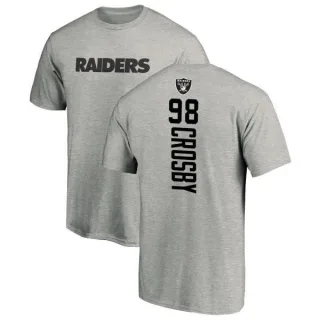 Maxx Crosby Oakland Raiders Backer T-Shirt - Ash