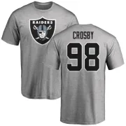 Maxx Crosby Oakland Raiders Name & Number Logo T-Shirt - Ash