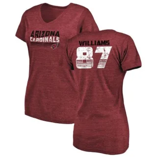 Maxx Williams Women's Arizona Cardinals Retro Tri-Blend V-Neck T-Shirt - Cardinal