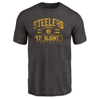 Mel Blount Pittsburgh Steelers Flanker Tri-Blend T-Shirt - Black