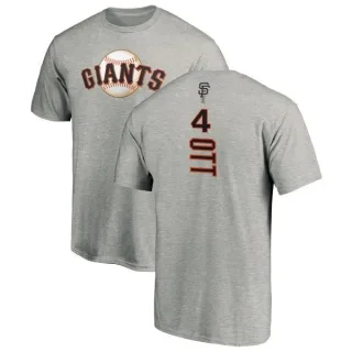 Mel Ott San Francisco Giants Backer T-Shirt - Ash