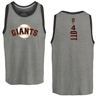 Mel Ott San Francisco Giants Backer Tri-Blend Tank - Heathered Gray