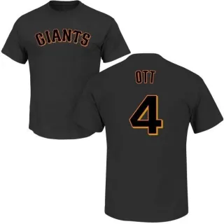 Mel Ott San Francisco Giants Name & Number T-Shirt - Black