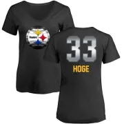 Merril Hoge Women's Pittsburgh Steelers Midnight Mascot T-Shirt - Black