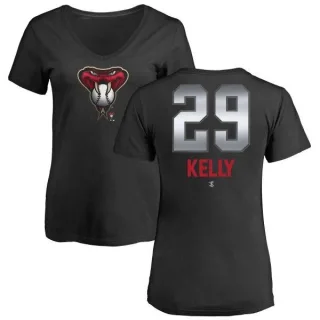 Merrill Kelly Women's Arizona Diamondbacks Midnight Mascot V-Neck T-Shirt - Black