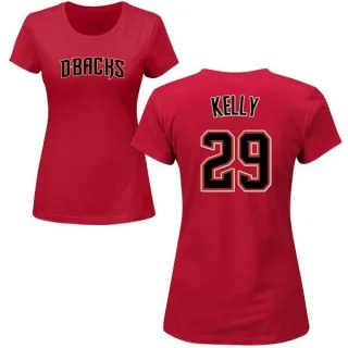 Merrill Kelly Women's Arizona Diamondbacks Name & Number T-Shirt - Crimson