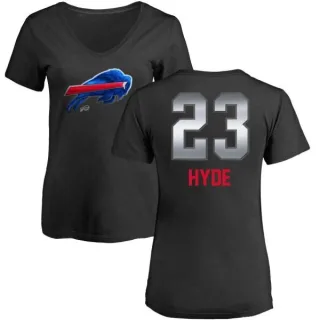 Micah Hyde Women's Buffalo Bills Midnight Mascot T-Shirt - Black