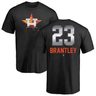 Michael Brantley Houston Astros Midnight Mascot T-Shirt - Black