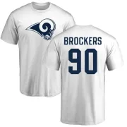 Michael Brockers Los Angeles Rams Name & Number Logo T-Shirt - White