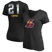 Michael Cooper Women's Los Angeles Lakers Black Midnight Mascot T-Shirt