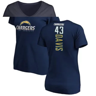 Michael Davis Women's Los Angeles Chargers Backer T-Shirt - Navy