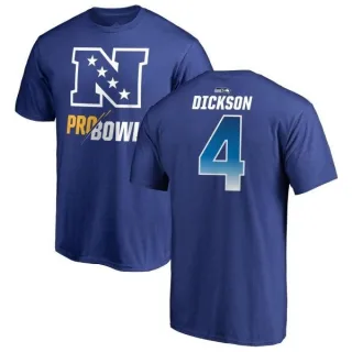 Michael Dickson Seattle Seahawks NFC 2019 Pro Bowl Blue Name & Number T-Shirt