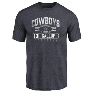 Michael Gallup Dallas Cowboys Flanker Tri-Blend T-Shirt - Navy