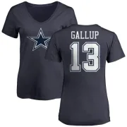 Michael Gallup Women's Dallas Cowboys Name & Number T-Shirt - Navy