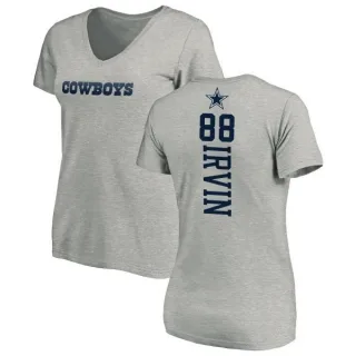 Michael Irvin Women's Dallas Cowboys Backer Slim Fit T-Shirt - Ash