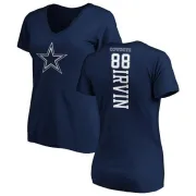 Michael Irvin Women's Dallas Cowboys Backer T-Shirt - Navy