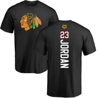 Michael Jordan Chicago Blackhawks Backer T-Shirt - Black