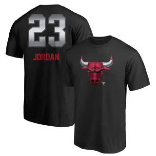 Michael Jordan Chicago Bulls Black Midnight Mascot T-Shirt