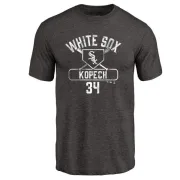 Michael Kopech Chicago White Sox Base Runner Tri-Blend T-Shirt - Black