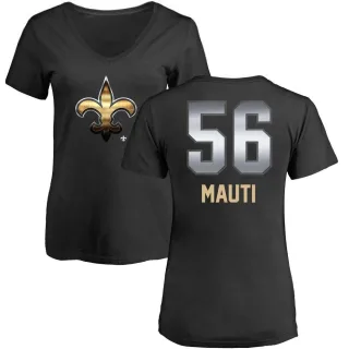 Michael Mauti Women's New Orleans Saints Midnight Mascot T-Shirt - Black