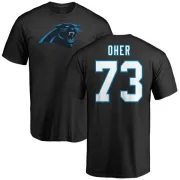 Michael Oher Carolina Panthers Name & Number Logo T-Shirt - Black