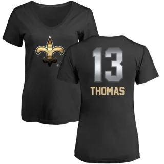 Michael Thomas Women's New Orleans Saints Midnight Mascot T-Shirt - Black