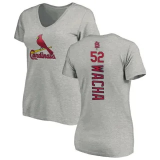 Michael Wacha Women's St. Louis Cardinals Backer Slim Fit T-Shirt - Ash