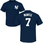 Mickey Mantle New York Yankees Name & Number T-Shirt - Navy