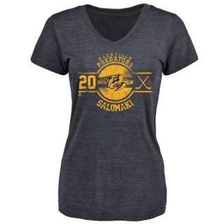 Miikka Salomaki Women's Nashville Predators Insignia Tri-Blend T-Shirt - Navy