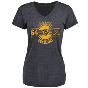 Mikael Granlund Women's Nashville Predators Insignia Tri-Blend T-Shirt - Navy