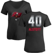 Mike Alstott Women's Tampa Bay Buccaneers Midnight Mascot T-Shirt - Black