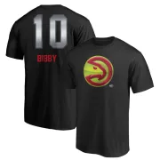 Mike Bibby Atlanta Hawks Black Midnight Mascot T-Shirt