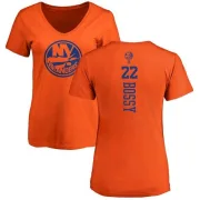 Mike Bossy Women's New York Islanders One Color Backer T-Shirt - Orange