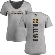 Mike Bullard Women's Pittsburgh Penguins Backer T-Shirt - Ash