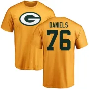 Mike Daniels Green Bay Packers Name & Number Logo T-Shirt - Gold