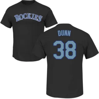 Mike Dunn Colorado Rockies Name & Number T-Shirt - Black