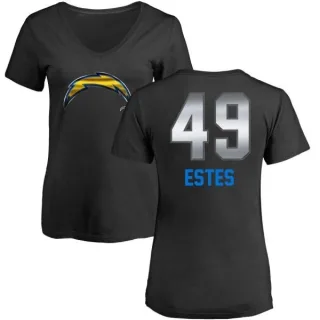 Mike Estes Women's Los Angeles Chargers Midnight Mascot T-Shirt - Black