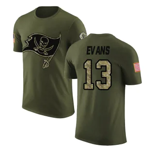 Mike Evans Tampa Bay Buccaneers Olive Salute to Service Legend T-Shirt